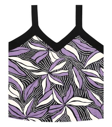 Imagem de Regata Feminina Plus Size Estampada Secret Glam Roxo