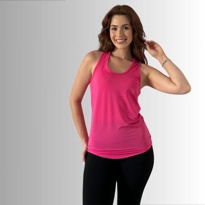 Imagem de Regata Fitness Feminina Dry Fit Básica Para Academia