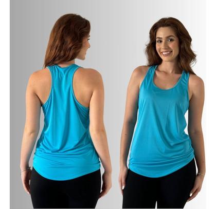 Imagem de Regata Fitness Feminina Dry Fit Básica Para Academia