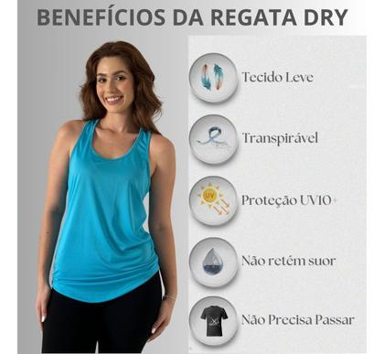 Imagem de Regata Fitness Feminina Dry Fit Básica Para Academia