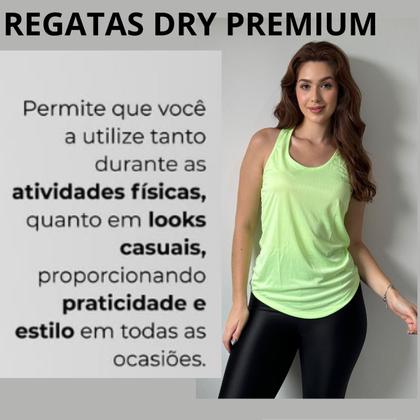 Imagem de Regata Fitness Feminina Dry Fit Básica Para Academia
