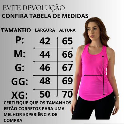 Imagem de Regata Fitness Feminina Dry Fit Básica Para Academia