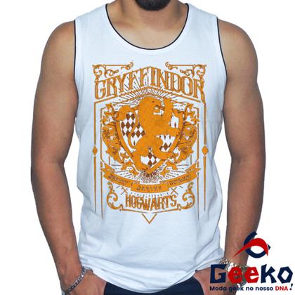 Imagem de Regata Grifinória 100% Algodão Harry Potter Hogwarts Gryffindor Camiseta Regata Geeko 01