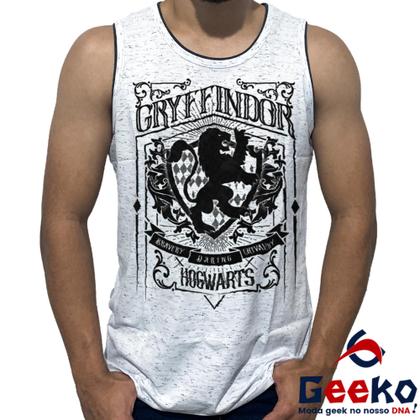 Imagem de Regata Grifinória 100% Algodão Harry Potter Hogwarts Gryffindor Camiseta Regata Geeko 03