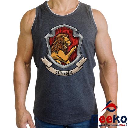 Imagem de Regata Grifinória 100% Algodão Harry Potter Hogwarts Gryffindor Camiseta Regata Geeko 08