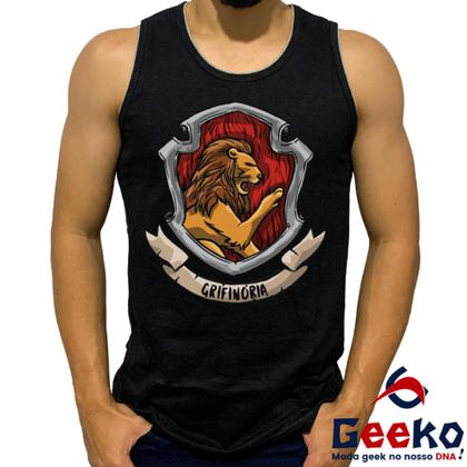 Imagem de Regata Grifinória 100% Algodão Harry Potter Hogwarts Gryffindor Camiseta Regata Geeko 08