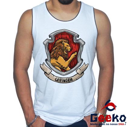 Imagem de Regata Grifinória 100% Algodão Harry Potter Hogwarts Gryffindor Camiseta Regata Geeko 08