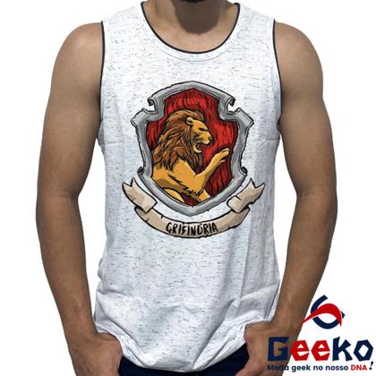 Imagem de Regata Grifinória 100% Algodão Harry Potter Hogwarts Gryffindor Camiseta Regata Geeko 08