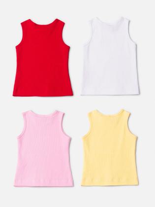 Imagem de Regata Infantil Animê Verão Vermelha Minnie Disney