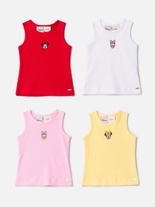 Imagem de Regata Infantil Animê Verão Vermelha Minnie Disney