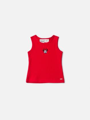 Imagem de Regata Infantil Animê Verão Vermelha Minnie Disney