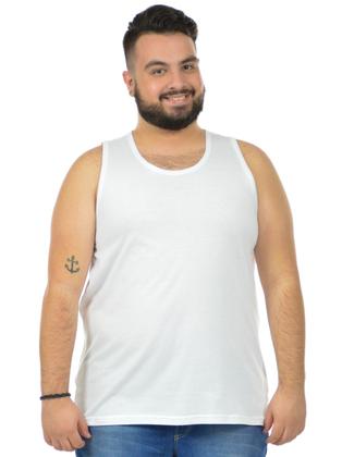 Imagem de Regata lisa tradicional plus size fenomenal