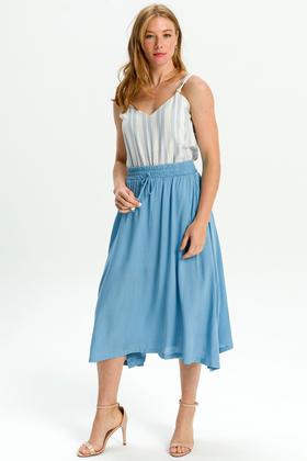 Imagem de Regata Listrada Alça Larga azul M