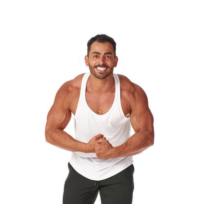 Imagem de Regata Masculina Machão Cavada Academia Fitness Esporte Corrida Leve Macia Suave Confortável Estilosa