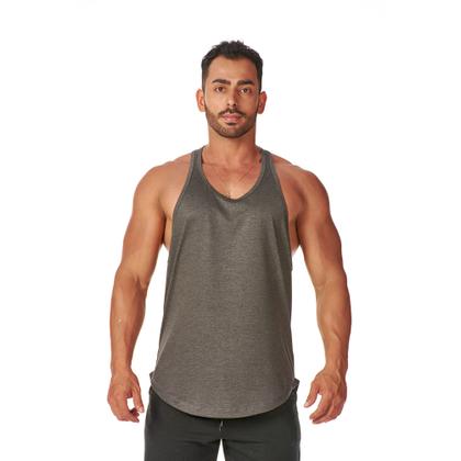 Imagem de Regata Masculina Machão Cavada Academia Fitness Esporte Corrida Leve Macia Suave Confortável Estilosa