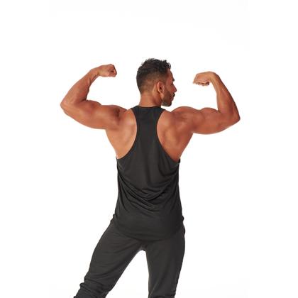 Imagem de Regata Masculina Machão Cavada Academia Fitness Esporte Corrida Leve Macia Suave Confortável Estilosa