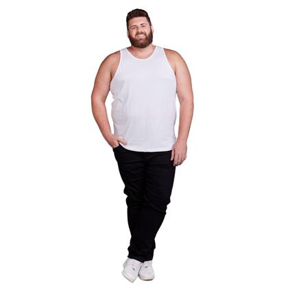 Imagem de Regata Masculina Plus Size Algodão Extra Grande