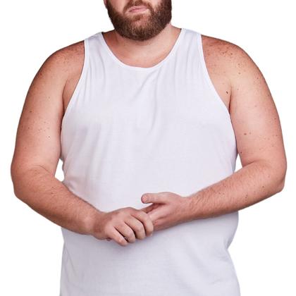 Imagem de Regata Masculina Plus Size Algodão Extra Grande