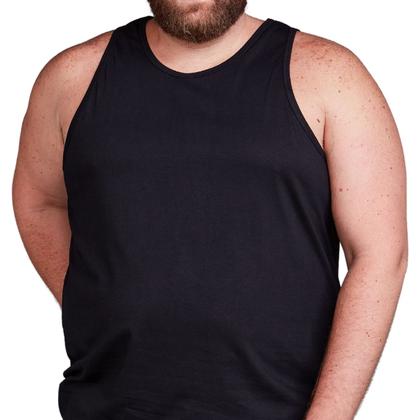 Imagem de Regata Masculina Plus Size Algodão Extra Grande