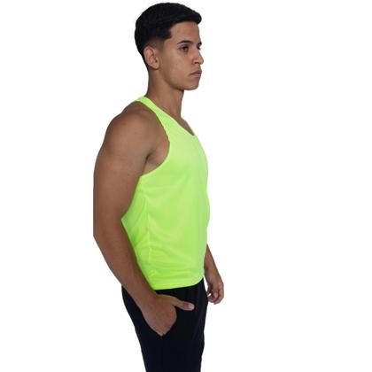 Imagem de Regata Masculina Slim Fitness Básica De Academia Moda Fit