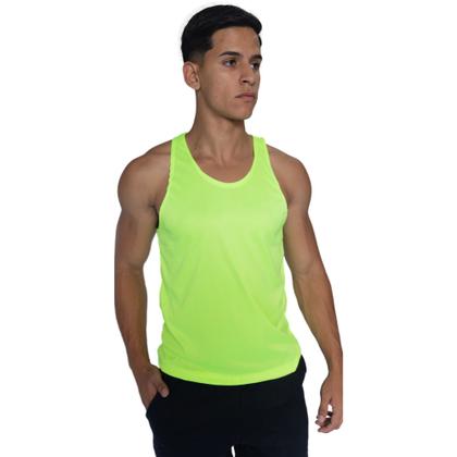 Imagem de Regata Masculina Slim Fitness Básica De Academia Moda Fit