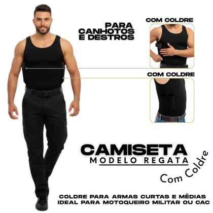 Imagem de Regata Para CAC Porta 2 Carregadores Masculina