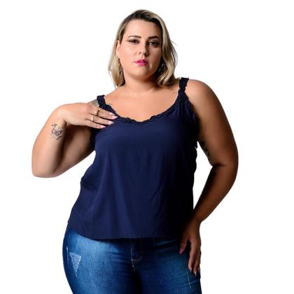Imagem de Regata Plus Size Alça com babados