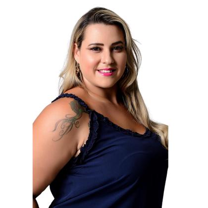 Imagem de Regata Plus Size Alça com babados