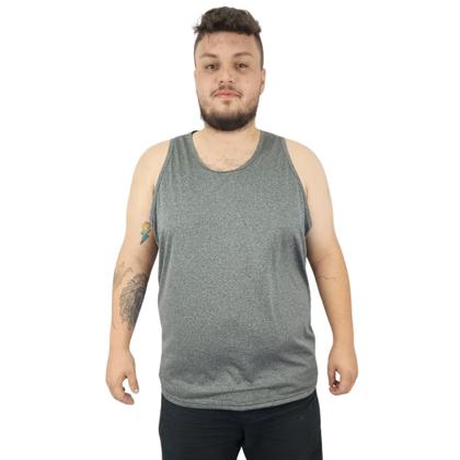 Imagem de Regata Plus Size Masculina Básica Dry Fit Academia Treino