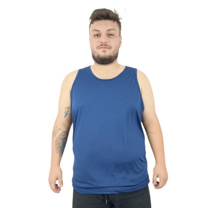 Imagem de Regata Plus Size Masculina Básica Dry Fit Academia Treino