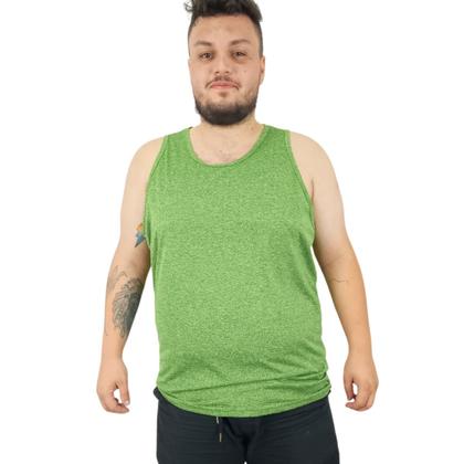 Imagem de Regata Plus Size Masculina Básica Dry Fit Academia Treino
