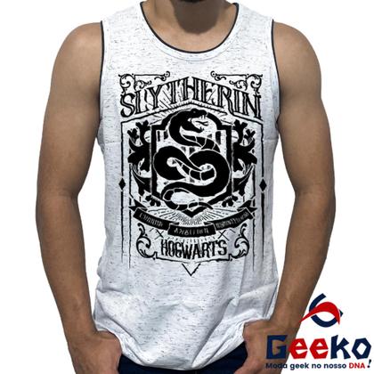 Imagem de Regata Sonserina 100% Algodão Harry Potter Hogwarts Slytherin Camiseta Regata Geeko 07