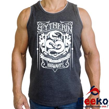 Imagem de Regata Sonserina 100% Algodão Harry Potter Hogwarts Slytherin Camiseta Regata Geeko 07