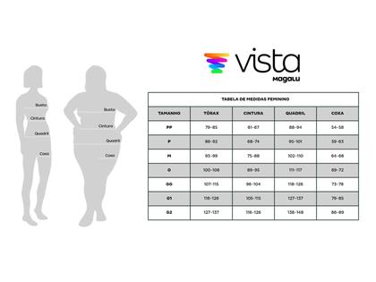 Imagem de Regata Vista Magalu x Flora Yumi  Viscose Nó Frontal