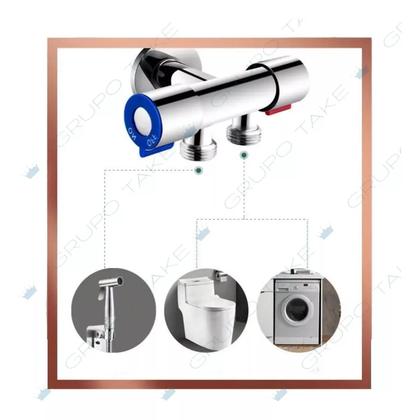 Imagem de Registro 2 Saida Derivador Ducha Higienica Chuveirinho Bidê