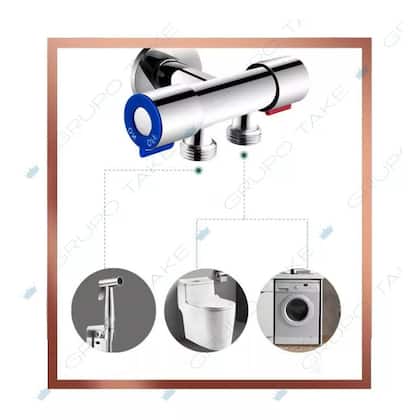 Imagem de Registro 2 Saida Derivador Ducha Higienica Chuveirinho Bidê
