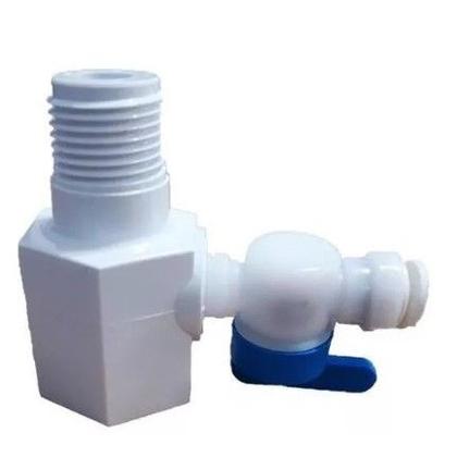 Imagem de Registro Adaptador Torneira Rosca 1X2 com Engate Rápido Mangueira 1X4 para Filtro e Purificador