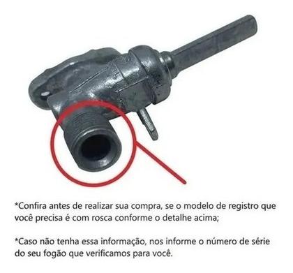 Imagem de Registro Auxiliar Ramal Fogão Cooktop Fischer