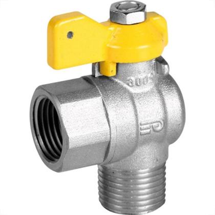 Imagem de Registro Gas Genebre Angular Borboleta 1/2X1/2 Macho/Ffemea 3555 04