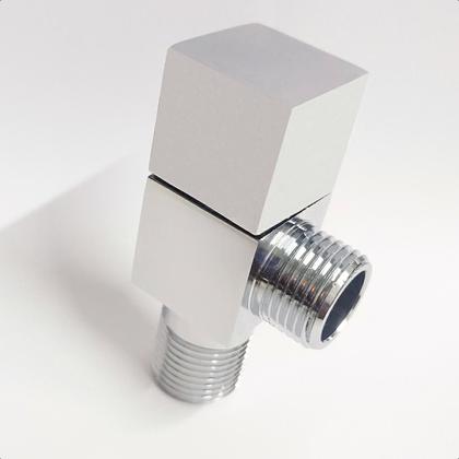 Imagem de Registro Quadrado para Ducha Higiênica Chuveirinho 100% Metal Peça Reposição Banheiro Lavabo Bidê