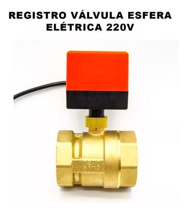 Imagem de Registro Válvula Esfera Elétrica 220v Motorizada 2 Polegadas Ofa Ambiental