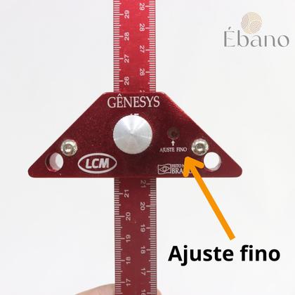 Imagem de Régua 7 Funções Genesys 15cm - Esquadro, Graminho e mais usos