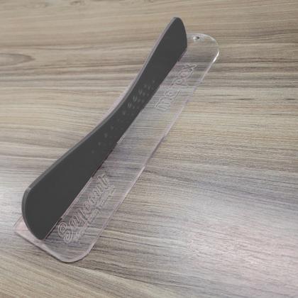 Imagem de Régua com Proteção 20cm Safecut Acrílico Preto Marpax