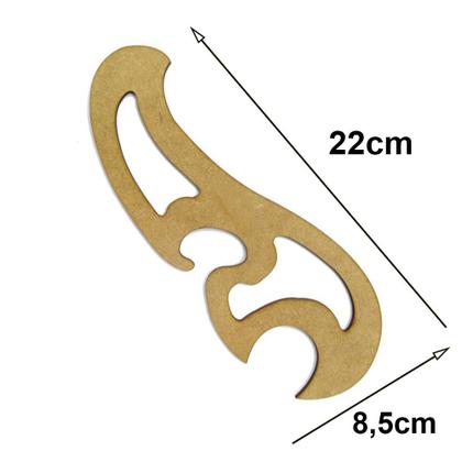 Imagem de Régua Curva Francesa 1110 Mdf Patchwork Costura Modelista