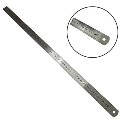 Imagem de Régua De Metal Aço Inox 60cm Flexivel Profissional Patchwork