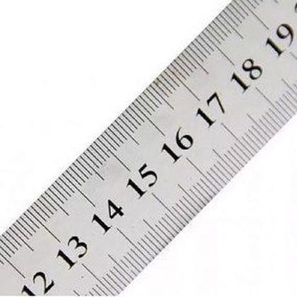 Imagem de Régua Em Aço Inox 60cm 24inch Sinoart Metal