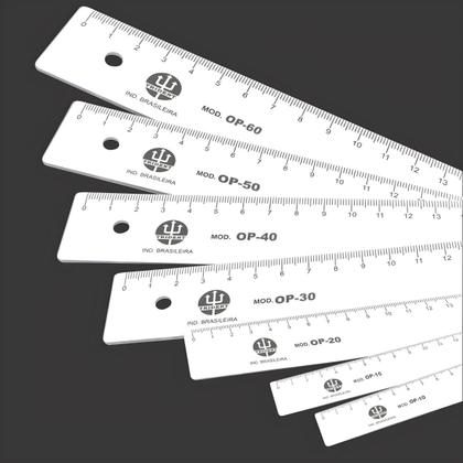 Imagem de Régua em Pvc Transparente Trident 15cm Mod Tr-15