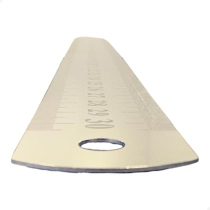 Imagem de Régua Escala De Aço 30cm 300mm Com Certificado Rastreável