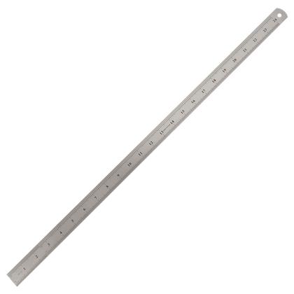 Imagem de Régua Escala De Aço Inox Dupla Graduação 60cm x ( 24") x 25,4mm (1") x 0.4mm