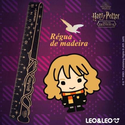 Imagem de Regua Escolar De Madeira Harry Potter - 15 Cm - Leo & Leo